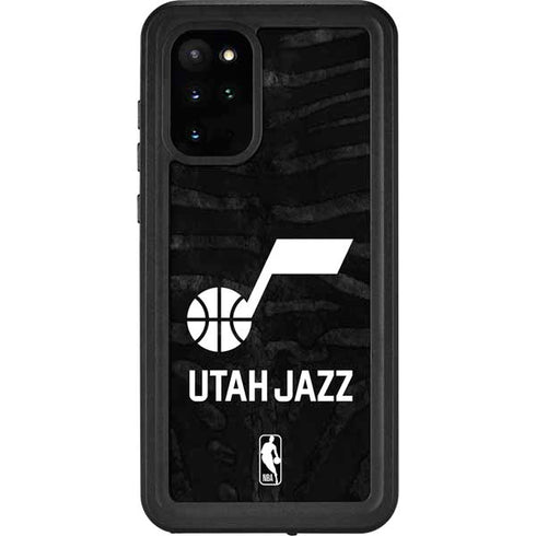 NBA Utah Jazz Black Animal Print Galaxy S20 Plus Waterproof Case