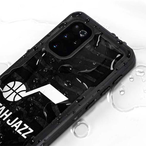 NBA Utah Jazz Black Animal Print Galaxy S20 Plus Waterproof Case