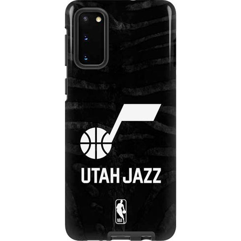 NBA Utah Jazz Black Animal Print Galaxy S20 Pro Case