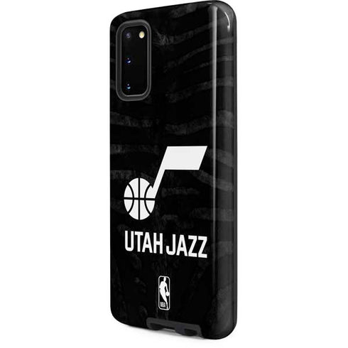 NBA Utah Jazz Black Animal Print Galaxy S20 Pro Case