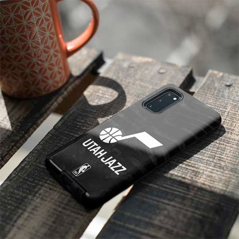 NBA Utah Jazz Black Animal Print Galaxy S20 Pro Case