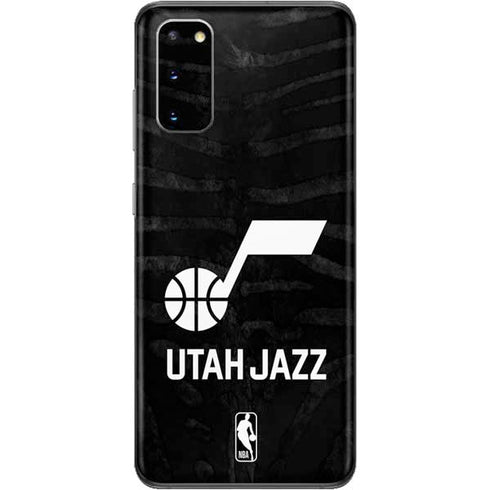 NBA Utah Jazz Black Animal Print Galaxy S20 Skin