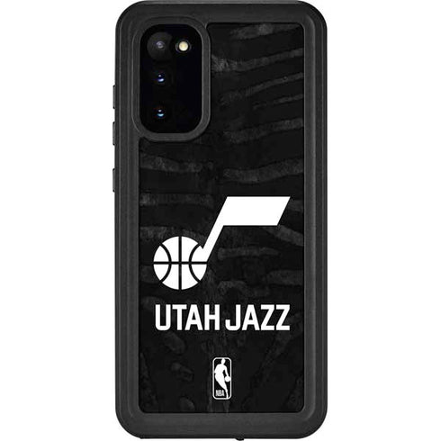 NBA Utah Jazz Black Animal Print Galaxy S20 Waterproof Case
