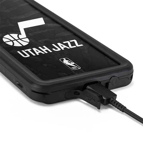 NBA Utah Jazz Black Animal Print Galaxy S20 Waterproof Case