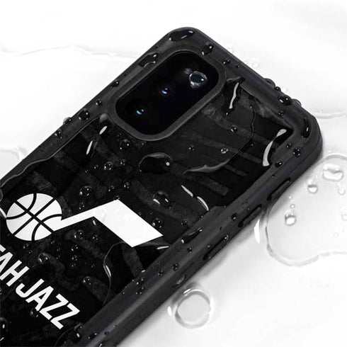 NBA Utah Jazz Black Animal Print Galaxy S20 Waterproof Case
