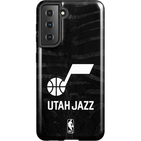 NBA Utah Jazz Black Animal Print Galaxy S21 5G Pro Case