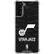 NBA Utah Jazz Black Animal Print Galaxy S21 FE Clear Case