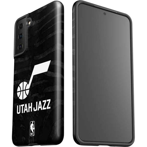 NBA Utah Jazz Black Animal Print Galaxy S21 FE Pro Case
