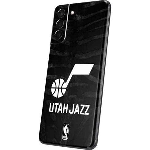 NBA Utah Jazz Black Animal Print Galaxy S21 Plus 5G Skin