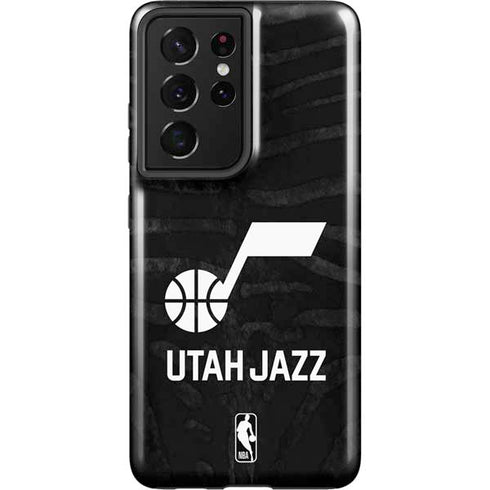 NBA Utah Jazz Black Animal Print Galaxy S21 Ultra 5G Pro Case
