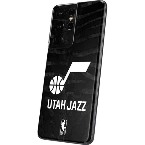 NBA Utah Jazz Black Animal Print Galaxy S21 Ultra 5G Skin