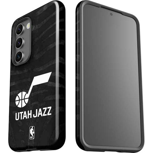 NBA Utah Jazz Black Animal Print Galaxy S23 Pro Case