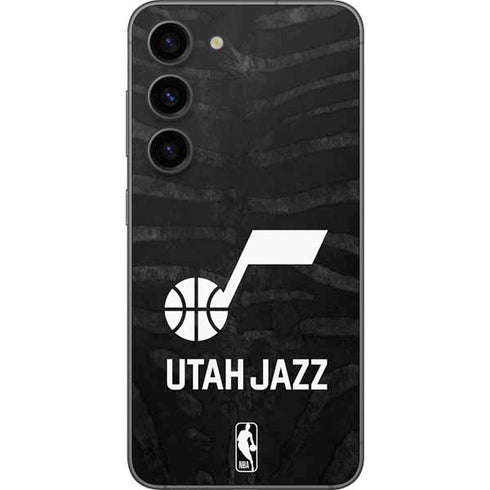 NBA Utah Jazz Black Animal Print Galaxy S23 Skin