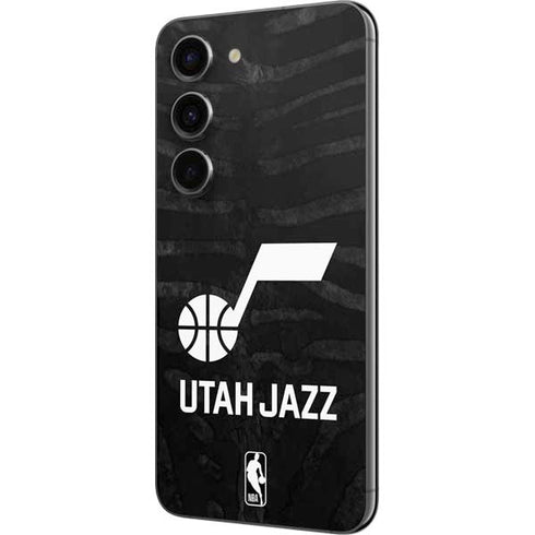 NBA Utah Jazz Black Animal Print Galaxy S23 Skin