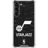 NBA Utah Jazz Black Animal Print Galaxy S24 FE Clear Case