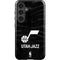 NBA Utah Jazz Black Animal Print Galaxy S25 Plus Impact Case
