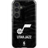 NBA Utah Jazz Black Animal Print Galaxy S25 Plus Impact Case