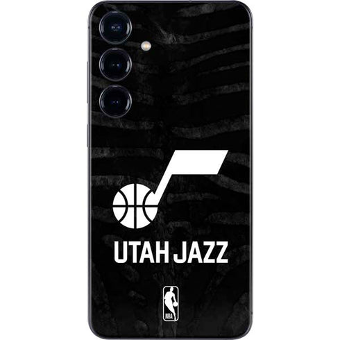 NBA Utah Jazz Black Animal Print Galaxy S24 Skin