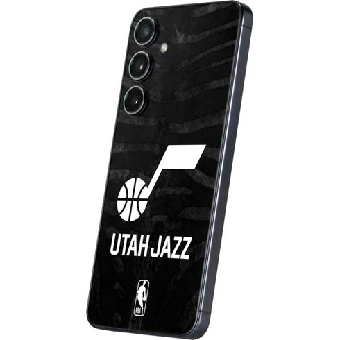 NBA Utah Jazz Black Animal Print Galaxy S24 Skin