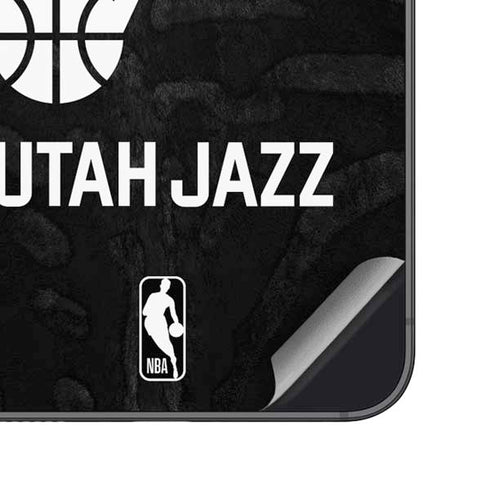 NBA Utah Jazz Black Animal Print Galaxy S25 Skin