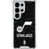 NBA Utah Jazz Black Animal Print Galaxy S25 Ultra Clear Case