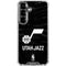 NBA Utah Jazz Black Animal Print Galaxy S26 Clear Case