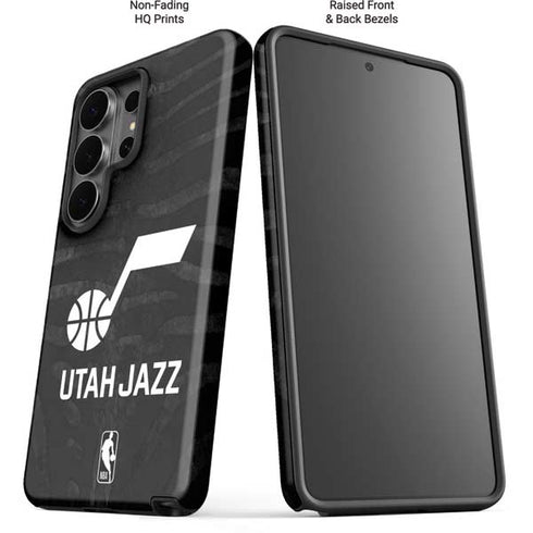 NBA Utah Jazz Black Animal Print Galaxy S26 Ultra Impact Case