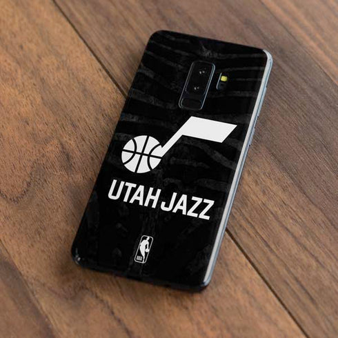 NBA Utah Jazz Black Animal Print Galaxy S9 Plus Skin