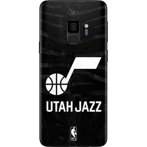 NBA Utah Jazz Black Animal Print Galaxy S9 Skin