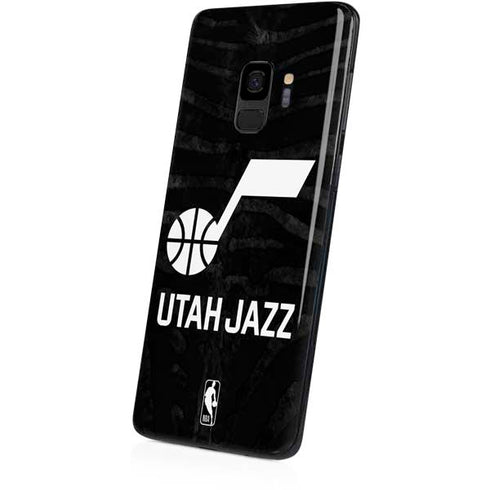 NBA Utah Jazz Black Animal Print Galaxy S9 Skin