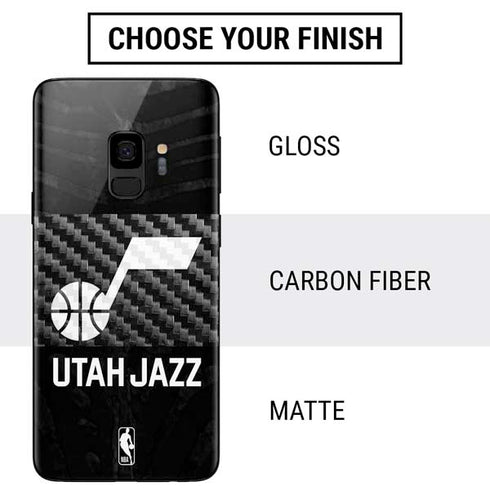 NBA Utah Jazz Black Animal Print Galaxy S9 Skin