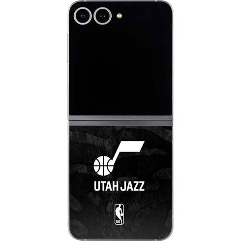 NBA Utah Jazz Black Animal Print Galaxy Z Flip6 Skin