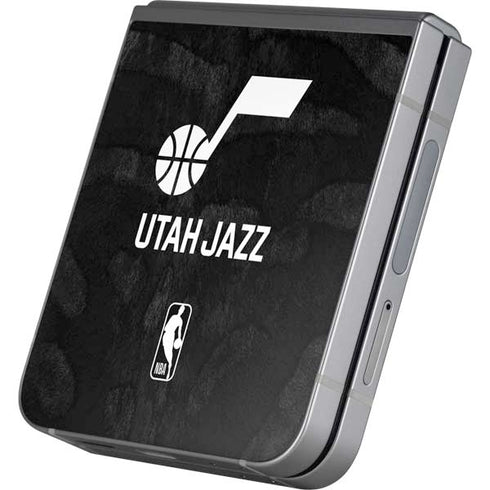 NBA Utah Jazz Black Animal Print Galaxy Z Flip6 Skin
