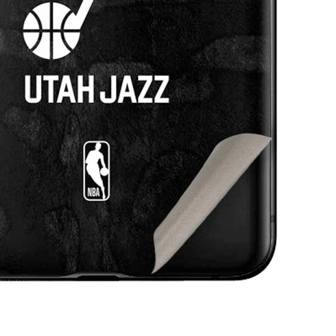 NBA Utah Jazz Black Animal Print Galaxy Z Flip Skin
