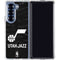 NBA Utah Jazz Black Animal Print Galaxy Z Fold7 Clear Case