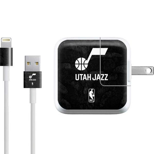 NBA Utah Jazz Black Animal Print iPad Charger (10W USB) Skin