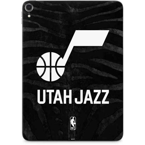 NBA Utah Jazz Black Animal Print Apple iPad Pro Skin