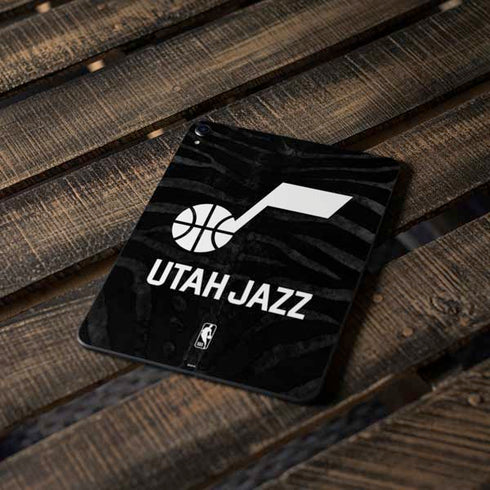 NBA Utah Jazz Black Animal Print Apple iPad Pro Skin