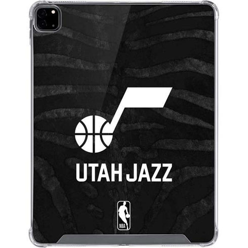 NBA Utah Jazz Black Animal Print iPad Pro 12.9in (2020) Clear Case