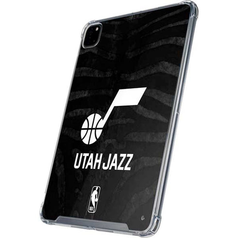 NBA Utah Jazz Black Animal Print iPad Pro 12.9in (2020) Clear Case