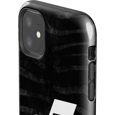 NBA Utah Jazz Black Animal Print iPhone 11 Impact Case