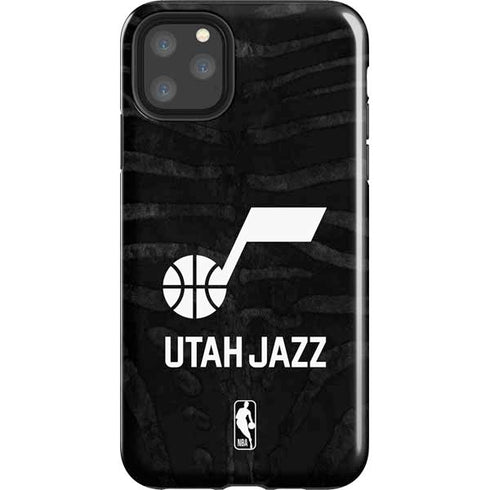 NBA Utah Jazz Black Animal Print iPhone Cases
