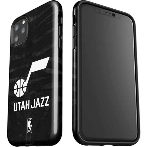 NBA Utah Jazz Black Animal Print iPhone 11 Pro Max Impact Case