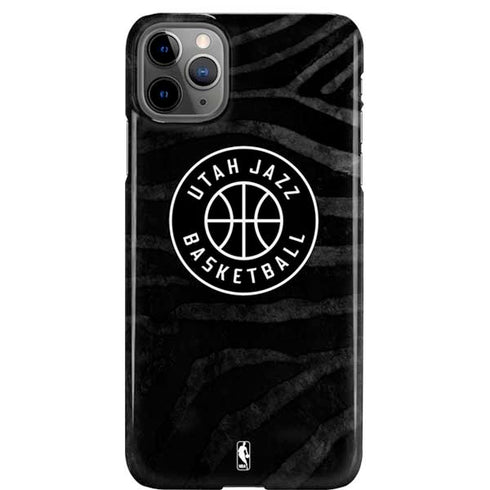 NBA Utah Jazz Black Animal Print iPhone Cases