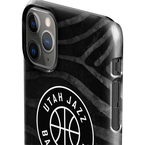 NBA Utah Jazz Black Animal Print iPhone 11 Pro Max Lite Case