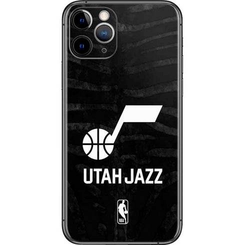 NBA Utah Jazz Black Animal Print iPhone 11 Pro Skin