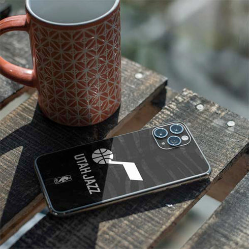 NBA Utah Jazz Black Animal Print iPhone 11 Pro Skin