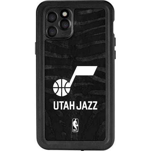 NBA Utah Jazz Black Animal Print iPhone 11 Pro Waterproof Case