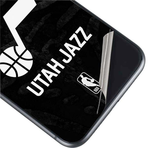 NBA Utah Jazz Black Animal Print iPhone 11 Skin