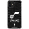 NBA Utah Jazz Black Animal Print iPhone 12 Clear Case